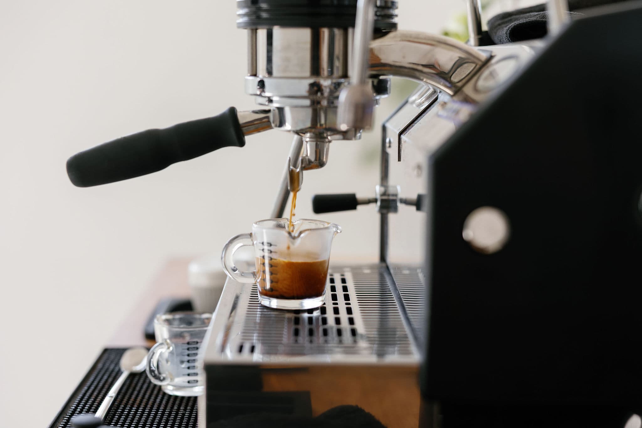 Espresso shot being pulled