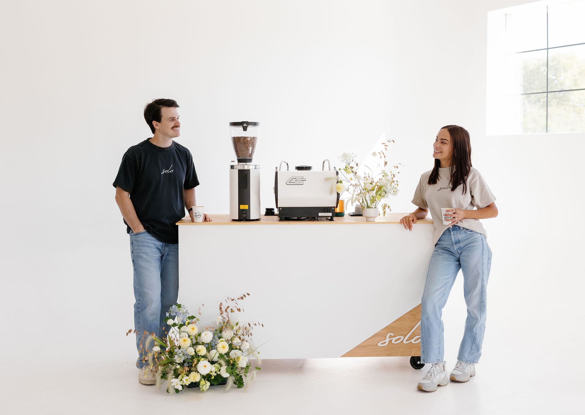 Hannah and Ryan Hill, founders of Solo Coffee Cart