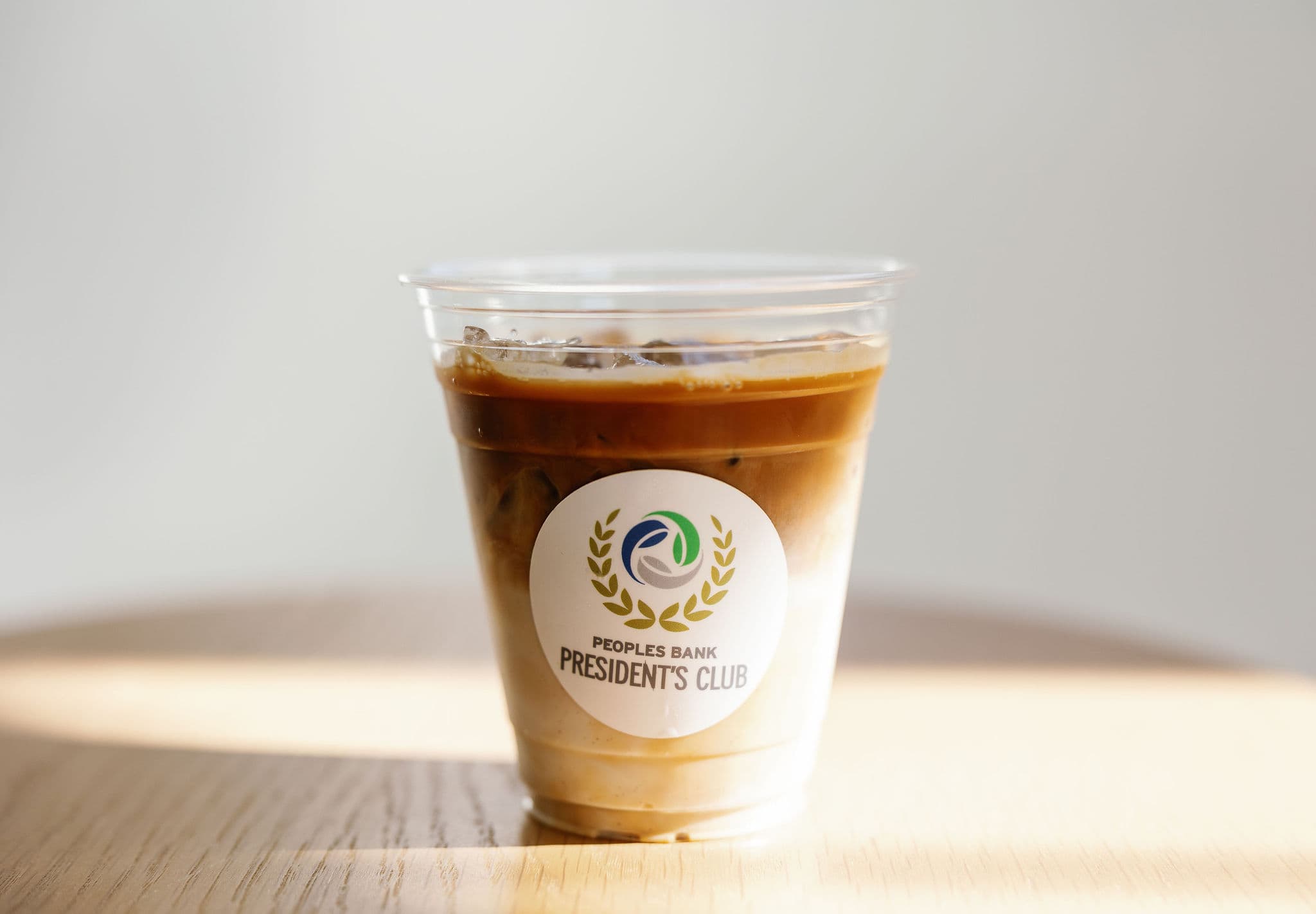 Custom branded iced coffee cup